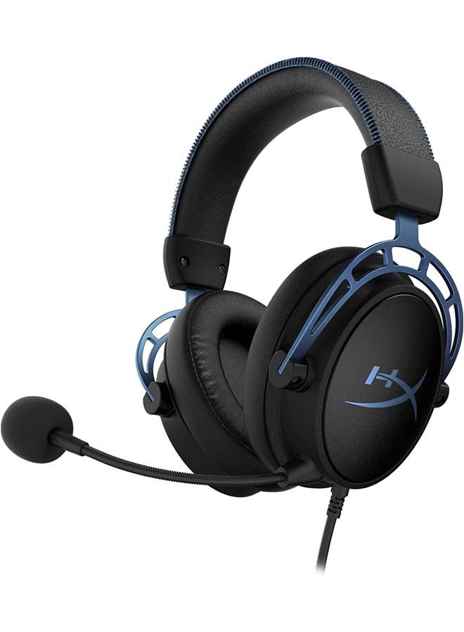 HYPERX HyperX Cloud Alpha S Headsets,Blue, Wired, USB Audio Control Mixer, One Size  - Image 1