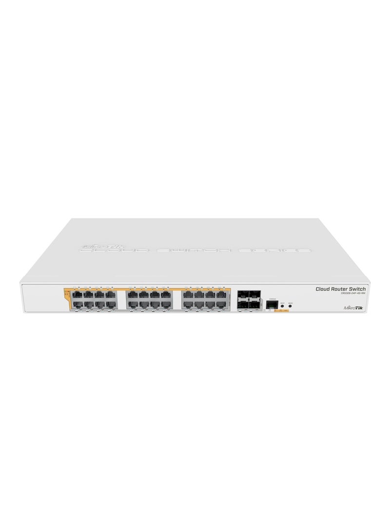 Mikrotik - CRS328-24P-4S+RM With RouterOS L5 1U Rackmount Enclosure White - Image 1