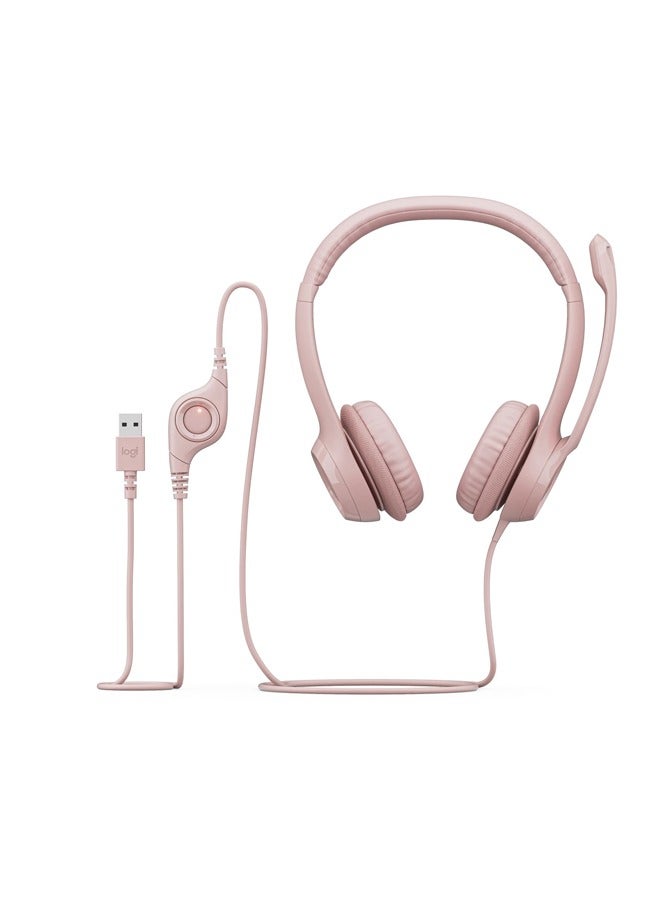 Logitech H390 USB Headset with Noise-Cancelling Mic - (981-001281) Rose - pnsku/N70060555V/45/_/1712163707/214215af-f788-4367-b9cb-8eafffd8cb9a