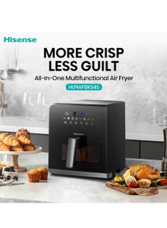 Hisense 9L Air Fryer with Colorful Touch Panel, Air Fry, Preset Menus, 360° Circulation, Visible Basket, Large Capacity 9 L 2700 W H09AFBKS4S Black  - Image 5