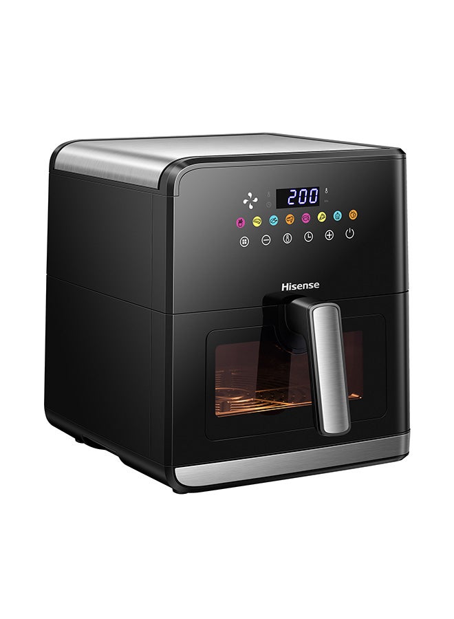 Hisense 9L Air Fryer with Colorful Touch Panel, Air Fry, Preset Menus, 360° Circulation, Visible Basket, Large Capacity 9 L 2700 W H09AFBKS4S Black - Image 3