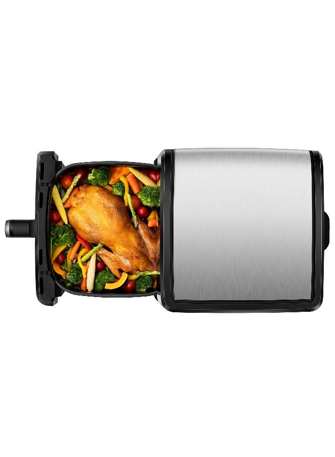 Hisense 8L Air Fryer, 8 Present Menus, Visible Basket, Colour Touch Panel, 360°Circulation, 1700 W (H09AFBKS4S Black) 9 L 2700 W H09AFBKS4S Black - Image 5