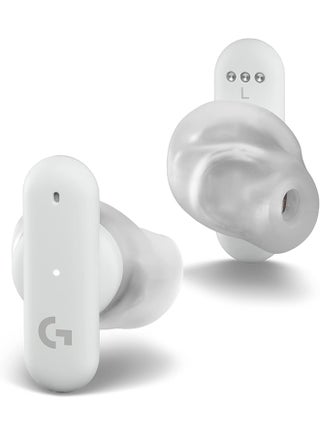 Logitech G FITS True Wireless Gaming Earbuds, Custom Moulded Fit, LIGHTSPEED + Bluetooth, Four Beamforming Microphones, PC, Mac, PS5, PS4, Mobile, Nintendo Switch - White - pnsku/N70060690V/45/_/1712646340/9b105007-1a68-46fe-b68d-aec39c94d1b3