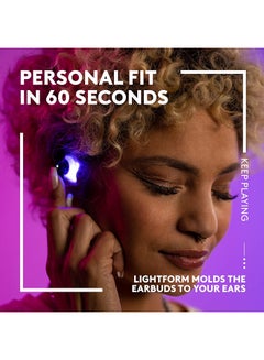 Logitech Logitech G FITS True Wireless Gaming Earbuds, Custom Moulded Fit, LIGHTSPEED + Bluetooth, Four Beamforming Microphones, PC, Mac, PS5, PS4, Mobile, Nintendo Switch - White  - Image 3