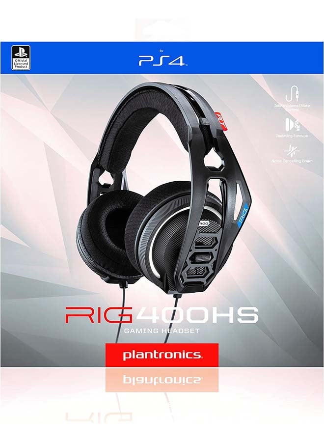 nacon - Nacon Plantronics 400HS Gaming Headset - Black - Image 1