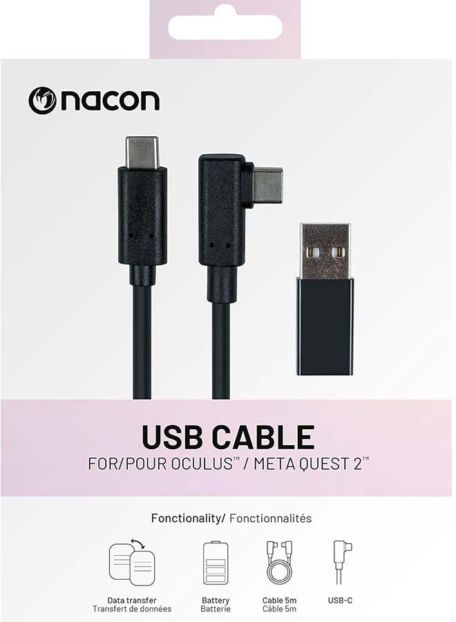 ناكون كابل ناكون ميتا كويست 2 USB-C بطول 5 متر - Image 4
