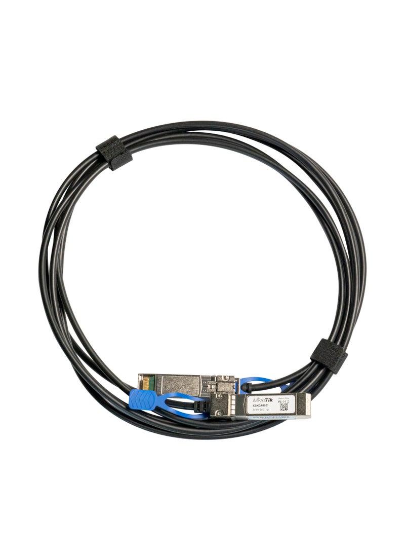 Mikrotik SFP SFP+ SFP28 Direct Attach Cable 1m XS+DA0001 Black 