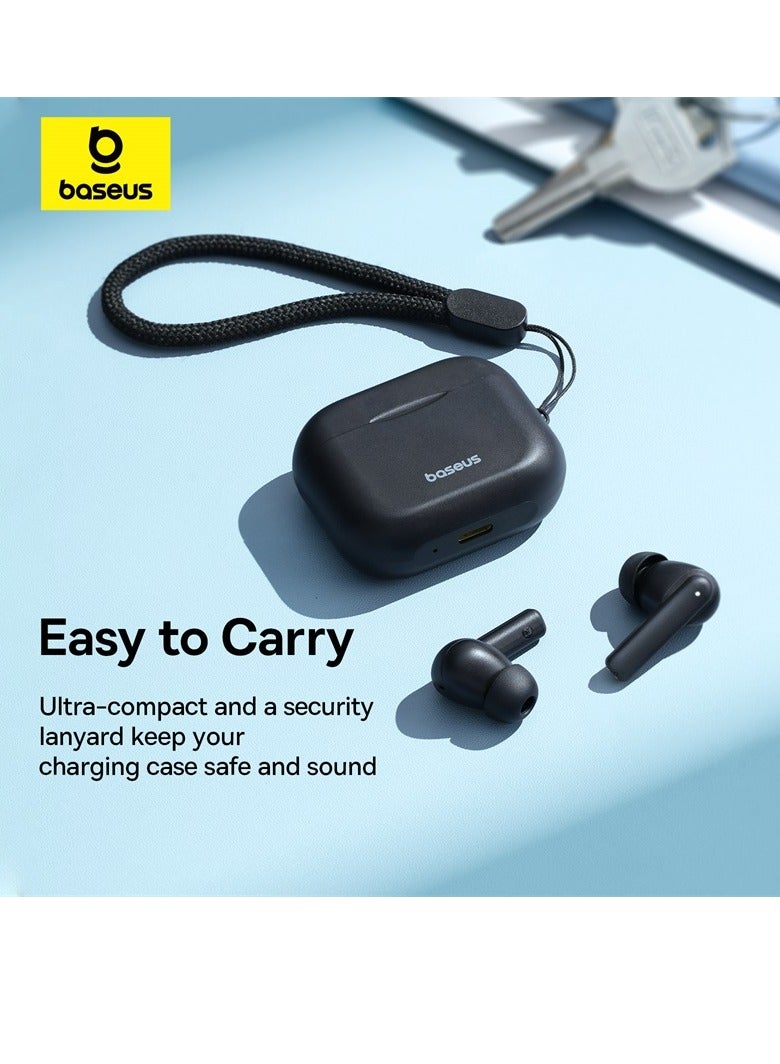 Baseus - Wireless Earbuds Bluetooth 5.3 Bowie E17 Headphone In Ear Earphone ENC Mics Noise Isolation Headset 25H Long Battery Life Fast Charging 12mm Large Driver White - Image 1