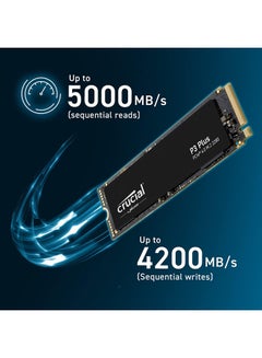 crucial Crucial 4TB P3 Plus NVMe PCIe 4.0 M.2 Internal SSD, Up to 4800MB MB/s Sequential Read & Up to 4100MB/s Sequential Write Speeds, Micron 3D NAND, 1.5H Hour MTBF, SMART & TRIM Support CT4000P3PSSD8 4 TB  - Image 3