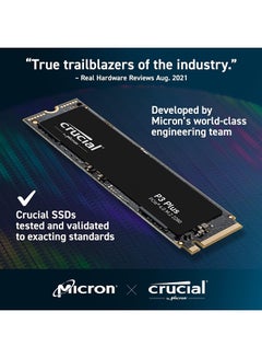 crucial Crucial 4TB P3 Plus NVMe PCIe 4.0 M.2 Internal SSD, Up to 4800MB MB/s Sequential Read & Up to 4100MB/s Sequential Write Speeds, Micron 3D NAND, 1.5H Hour MTBF, SMART & TRIM Support CT4000P3PSSD8 4 TB  - Image 5