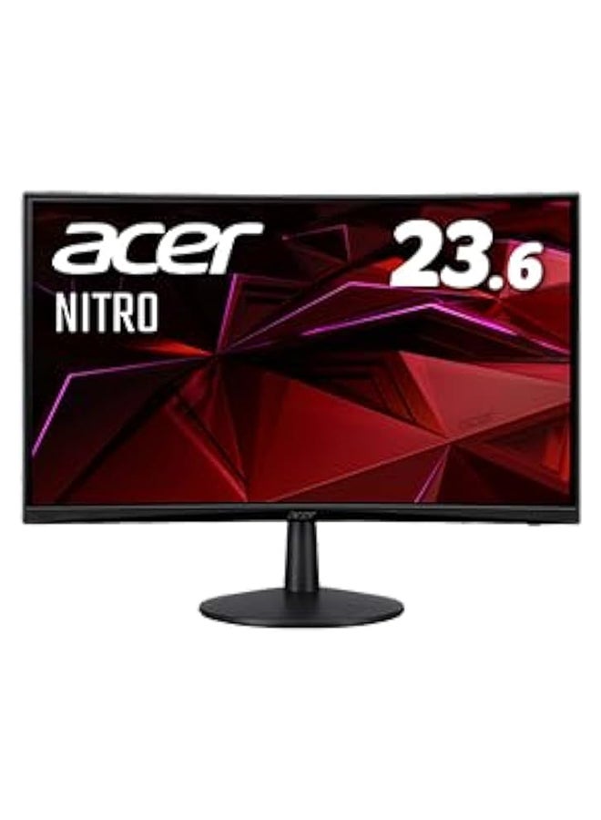 Acer - Nitro "ED240Q S3" Curved Gaming Monitor 23.6" Inch FHD (1920x1080) VA Panel Technology, HDR10, 180Hz Refresh Rate, UpTo 1ms Response Time, AMD FreeSync Premium technology & Built-in Speakers Black - Image 1