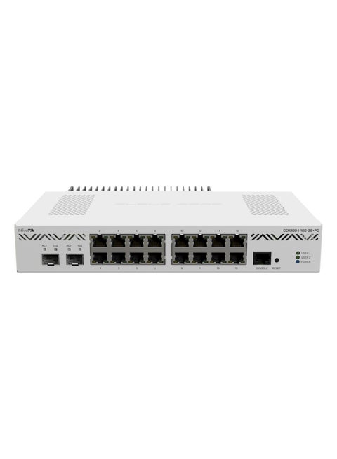 Cloud Core Router + With RouterOS L6 license (EU) (CCR2004-16G-2S+) White
