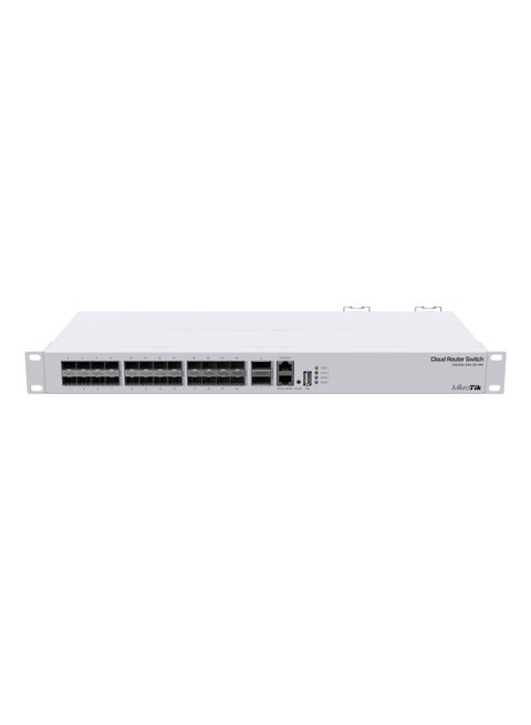 Cloud Router Switch 326-24S+2Q+RM With RouterOS L5 1U Rackmount Enclosure CRS326-24S+2Q+RM white