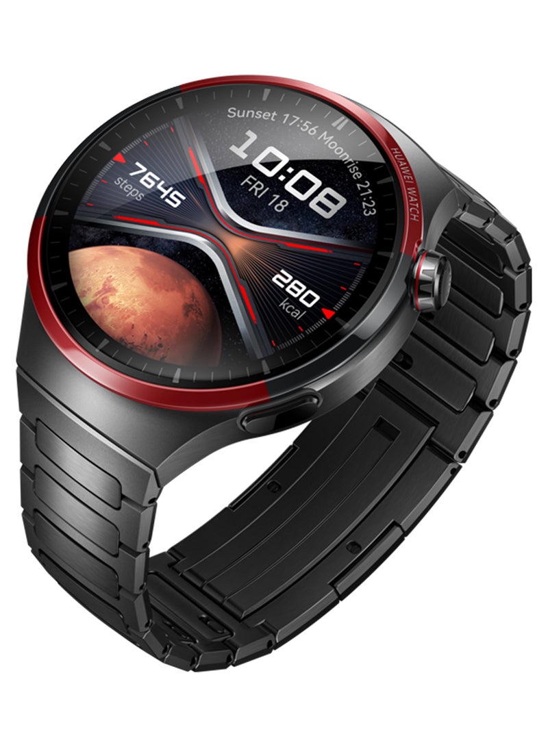 HUAWEI - Watch 4 Pro Smartwatch, Spherical Sapphire Glass, Health At A Glance, eSIM Cellular Calling, 21-Day Battery Life, ECG Analysis, 100+ Workout Modes, Compatible With Andriod And iOS Grey - Image 1
