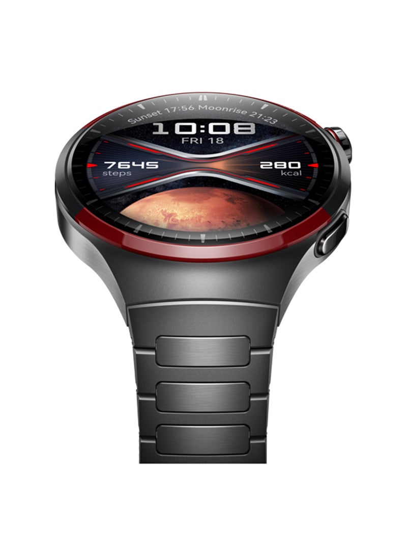 HUAWEI - Watch 4 Pro Smartwatch, Spherical Sapphire Glass, Health At A Glance, eSIM Cellular Calling, 21-Day Battery Life, ECG Analysis, 100+ Workout Modes, Compatible With Andriod And iOS Grey - Image 1