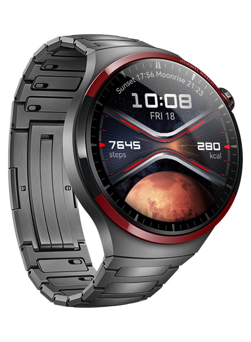 HUAWEI - Watch 4 Pro Smartwatch, Spherical Sapphire Glass, Health At A Glance, eSIM Cellular Calling, 21-Day Battery Life, ECG Analysis, 100+ Workout Modes, Compatible With Andriod And iOS Grey - Image 1