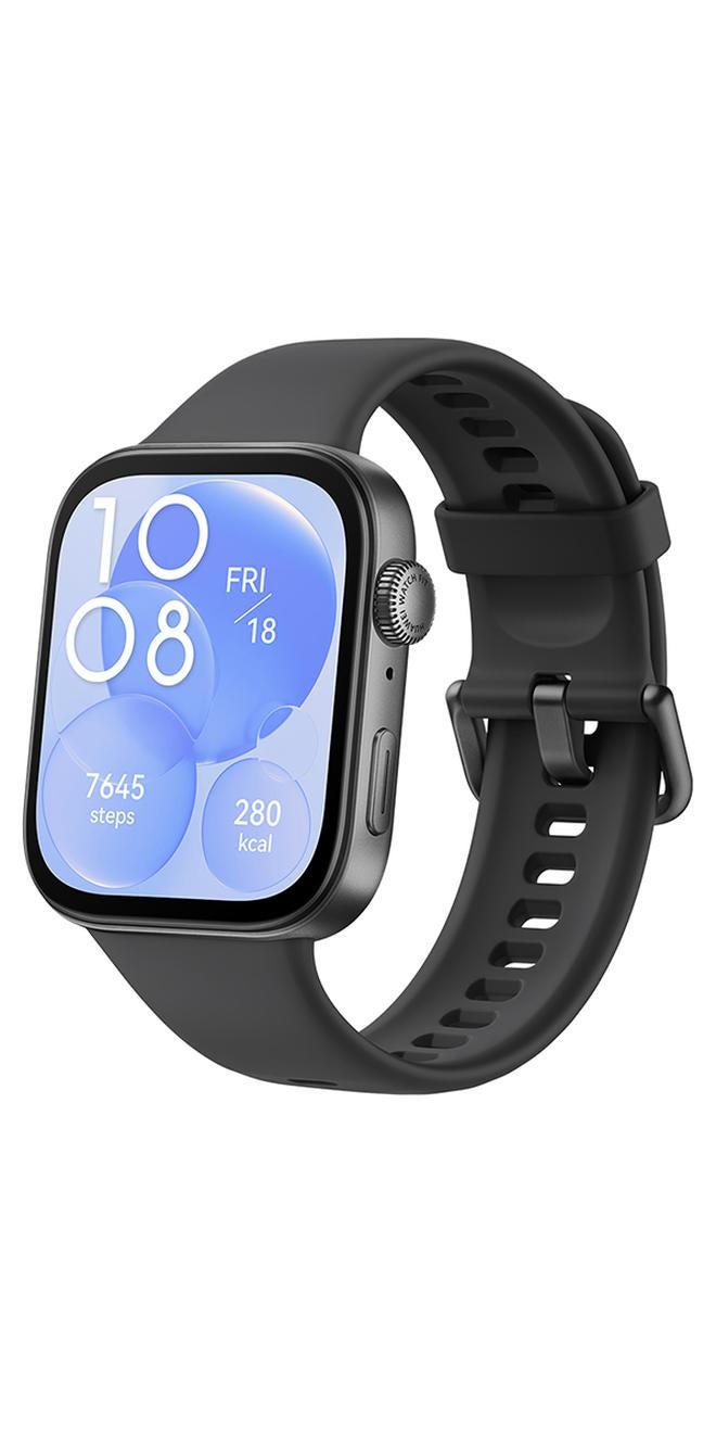 HUAWEI Watch Fit 3 Smartwatch, 1.82 Inch Amoled Display, Comfortable And Stylish Design, Scientific Workout Coach, Upgraded Health Management, Compatible With iOS And Android Black - Image 1