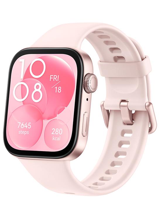 HUAWEI Watch Fit 3 Smartwatch, 1.82 Inch Amoled Display, Comfortable And Stylish Design, Scientific Workout Coach, Upgraded Health Management, Compatible With iOS And Android Pink - Image 1