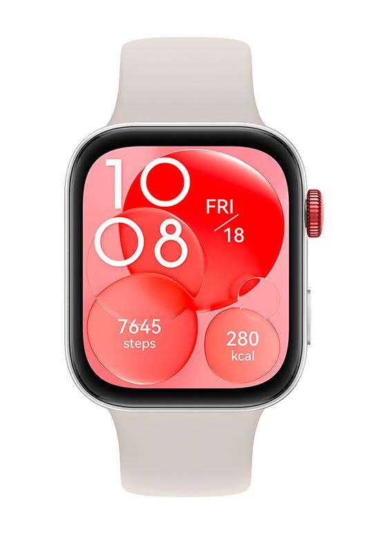 هواوي ساعة ذكية Watch Fit 3، شاشة Amoled مقاس 1.82 بوصة، تصميم مريح وأنيق، مدرب تدريب علمي، إدارة صحية محسنة، متوافقة مع iOS وAndroid - Image 2