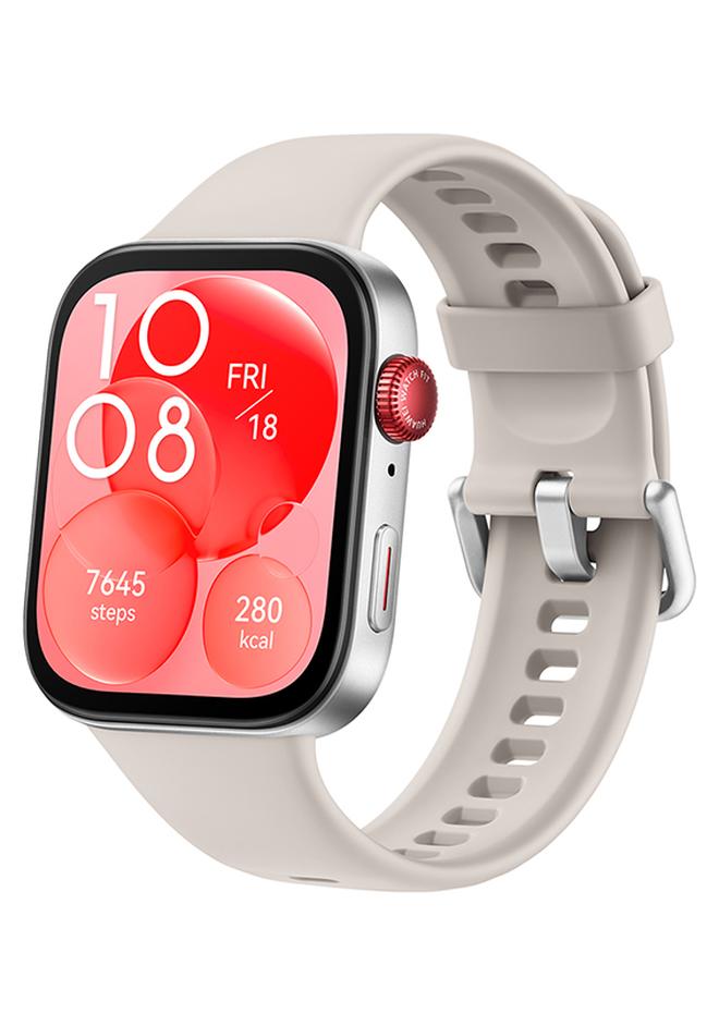 HUAWEI Watch Fit 3 Smartwatch, 1.82 Inch Amoled Display, Comfortable And Stylish Design, Scientific Workout Coach, Upgraded Health Management, Compatible With iOS And Android White - Image 1