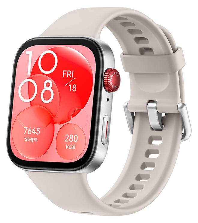 HUAWEI Watch Fit 3 Smartwatch, 1.82 Inch Amoled Display, Comfortable And Stylish Design, Scientific Workout Coach, Upgraded Health Management, Compatible With iOS And Android White - Image 1