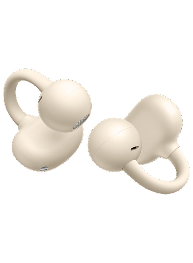 HUAWEI FreeClip Wireless Earphones, Bluetooth Earbuds, Futuristic Aesthetic Design, Feather-Like Wearing, Open-Ear Listening, Long Battery Life, iOS And Android Beige - Image 4