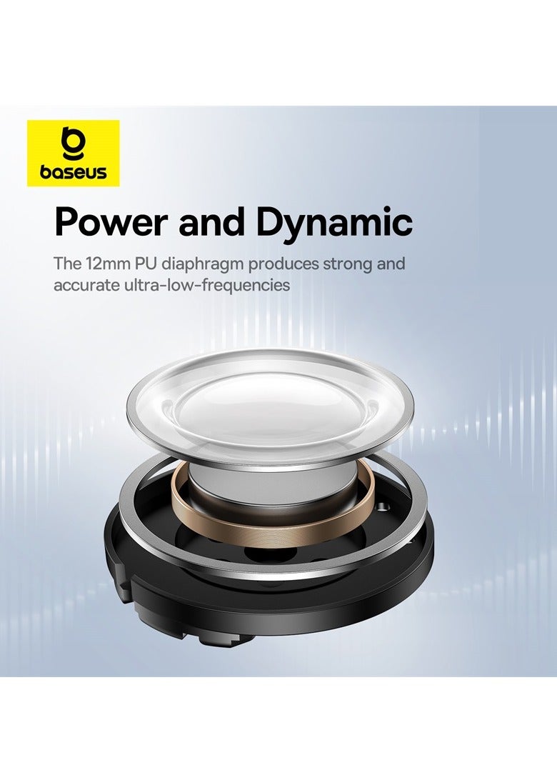 Baseus Wireless Earbuds Bluetooth Headphones 5.3 Bass Stereo Earphones 33H Playtime Bluetooth Earbud with Environmental Noise Cancellation Mic IPX5 Waterproof Earbuds For iOS And Android Devices White  - Image 5