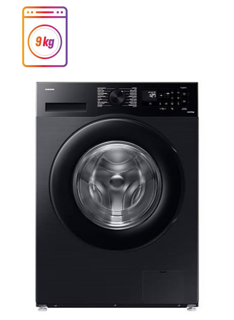 Samsung - Front Load Washing Machine 1400 RPM/ 9 kg Steam inverter 9 kg WW90CGC0EDABAS Black - Image 1