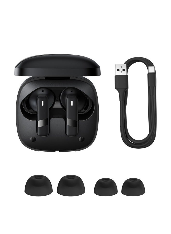 Baseus - Wireless Earbuds Bluetooth Headphones 5.3 Bass Stereo Earphones 33H Playtime Bluetooth Earbud With Environmental Noise Cancellation Mic IPX5 Waterproof Earbuds For iOS And Android Devices Black - Image 1