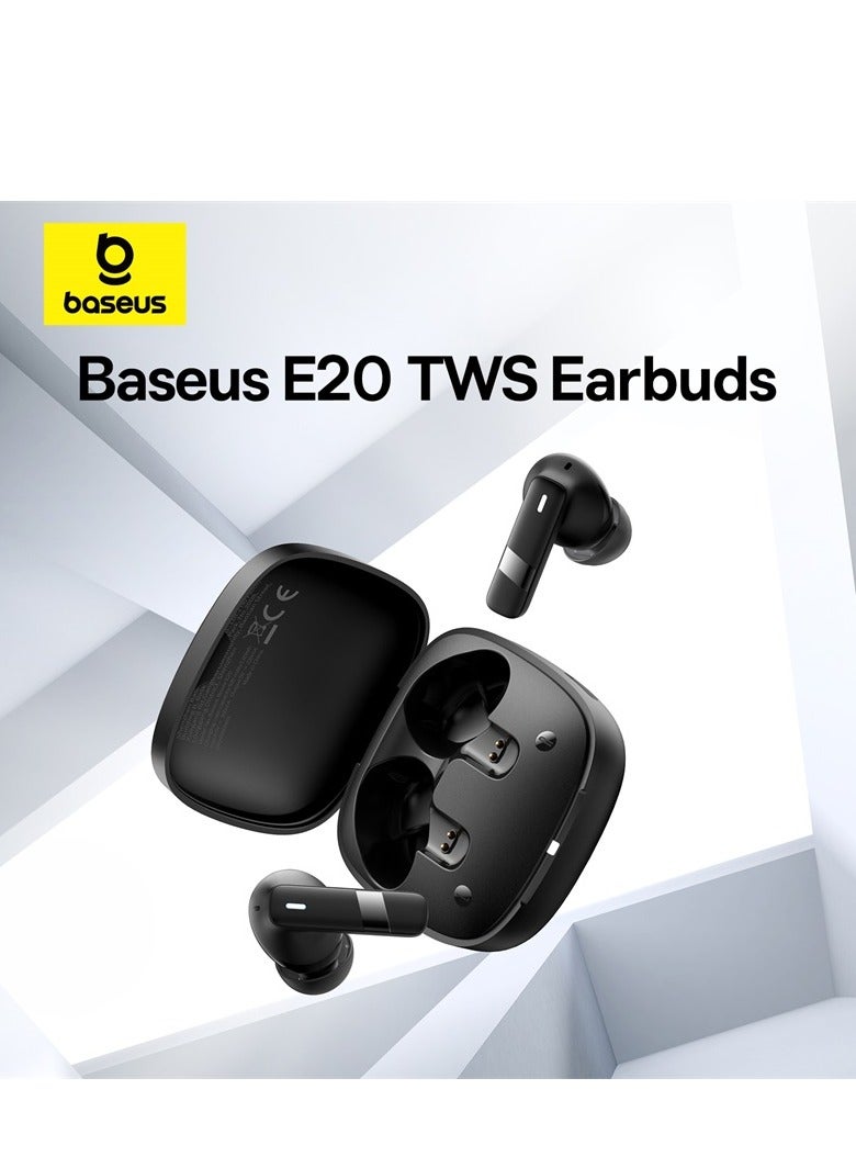 Baseus - Wireless Earbuds Bluetooth Headphones 5.3 Bass Stereo Earphones 33H Playtime Bluetooth Earbud With Environmental Noise Cancellation Mic IPX5 Waterproof Earbuds For iOS And Android Devices Black - Image 1