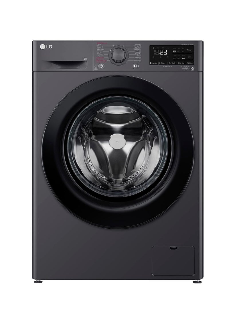 LG - Vivace Washing Machine- With AI DD Technology - 8 kg F4R3TYG6J Middle Black - Image 1