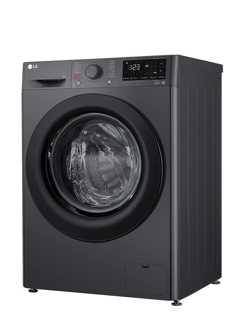 LG - Vivace Washing Machine- With AI DD Technology - 8 kg F4R3TYG6J Middle Black - Image 1