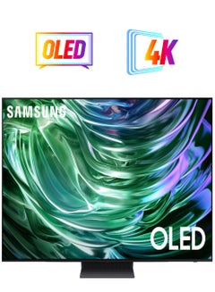 Samsung 55 inch 4K OLED Smart TV | HDR+ | NQ4 AI Gen2 Processor | Tizen OS | 144Hz | Built in receiver | (2024) - QA55S90DAUXSA black  - Image 1