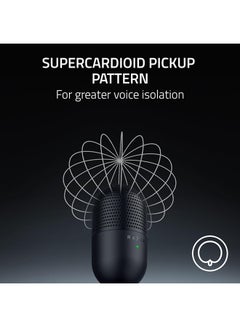 RAZER Razer Seiren V3 Mini USB Microphone, Condenser Mic, Supercardioid Pickup Pattern, Tap-to-Mute Sensor with LED Indicator, Shock Absorber, Ultra Compact, PC, Discord, OBS Studio, XSplit - Black  - Image 3