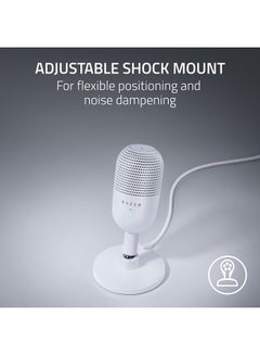 RAZER Razer Seiren V3 Mini USB Microphone, Condenser Mic, Supercardioid Pickup Pattern, Tap-to-Mute Sensor with LED Indicator, Shock Absorber, Ultra Compact, PC, Discord, OBS Studio, XSplit - White  - Image 5