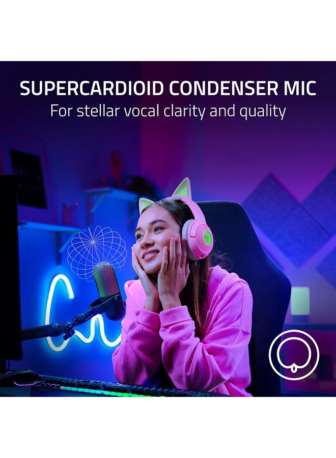 RAZER - Razer Seiren V3 Chroma RGB USB Microphone: Stream & Game Reactive Lighting - Tap-to-Mute Sensor - Condenser Mic - Digital Gain Limiter & Shock Absorber - PC, Discord, OBS Studio, XSplit - Black - Image 1