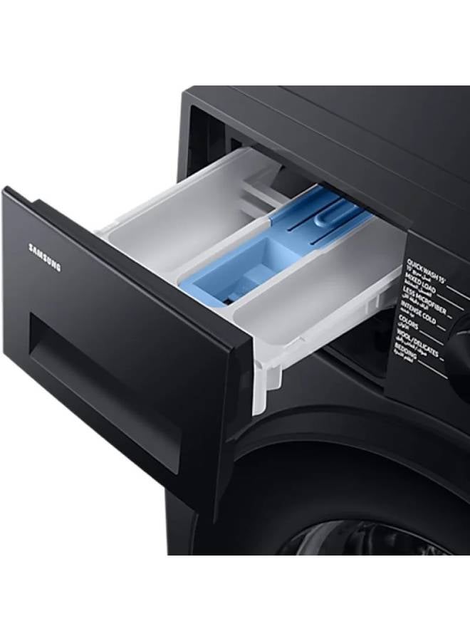 Samsung - Front Load Washing Machine 1400 RPM / 8 kg Steam inverter WW80CGC0EDABAS Black - Image 1