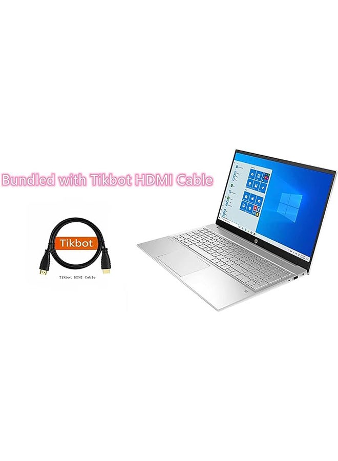 HP - Pavilion (Upgraded Version) Laptop With 15.6-Inch Display, Core i5-1335U Processor/16GB RAM/1TB PCIe SSD/Intel Iris XE Graphics/Windows 11 With HDMI Cable English Silver - Image 1