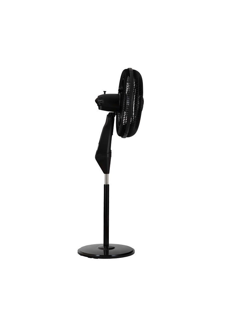 Tefal - Silence Force Stand Fan - 16 Inches - 3 Speeds - Remote Control 100 m³ 75 W VG4130EE Black - Image 1
