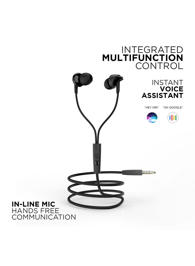 boAt Bassheads 100 Wired In Ear Earphones With Mic Black - Image 5
