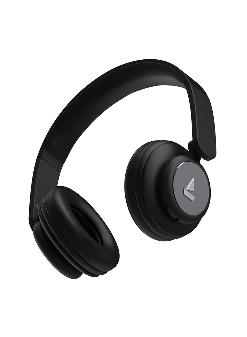 boAt - Rockerz 450 Bluetooth On Ear Headphones With Mic, Upto 15 Hours Playback, 40MM Drivers, Padded Ear Cushions, Integrated Controls And Dual Modes Luscious Black - Image 1