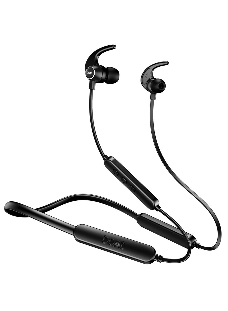 boAt Rockerz 255 Pro+ Bluetooth In Ear NeckbAnd With Upto 60 Hours Playback, ASAP Charge, IPX7, Dual PairIng And Bluetooth v5.2 Active Black  - Image 1