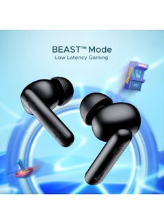 boAt Airdopes 141 Bluetooth TWS Earbuds With 42H Playtime,Low Latency Mode For GamIng, ENx Tech, IWP, IPX4 Water Resistance, Smooth Touch Controls Bold Black  - Image 4