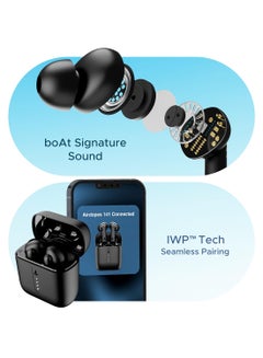 boAt Airdopes 141 Bluetooth TWS Earbuds With 42H Playtime,Low Latency Mode For GamIng, ENx Tech, IWP, IPX4 Water Resistance, Smooth Touch Controls Bold Black  - Image 5