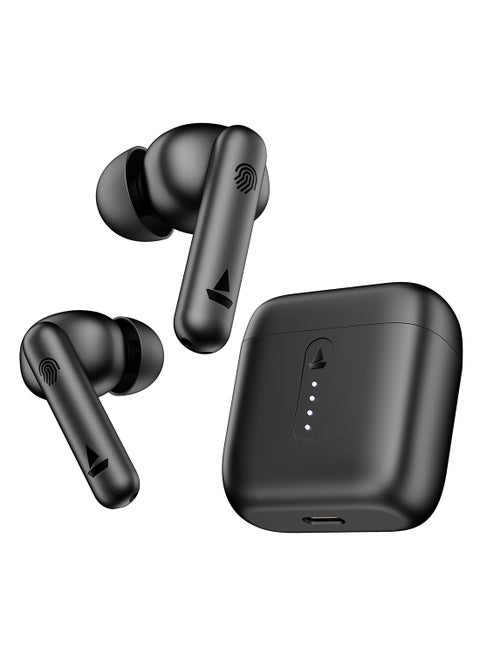 Airdopes 141 Bluetooth TWS Earbuds With 42H Playtime,Low Latency Mode For GamIng, ENx Tech, IWP, IPX4 Water Resistance, Smooth Touch Controls Bold Black