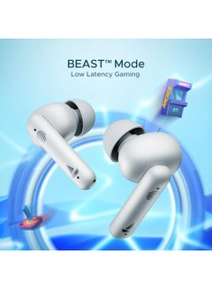 boAt Airdopes 141 Bluetooth TWS Earbuds With 42H Playtime,Low Latency Mode For GamIng, ENx Tech, IWP, IPX4 Water Resistance, Smooth Touch Controls Pure White  - Image 4