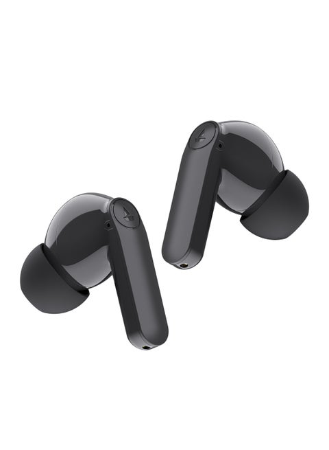 Airdopes 131 PRO With 11mm Drivers, 45Hrs Playback,ASAP Charge & Quad Mic Enx Active Black
