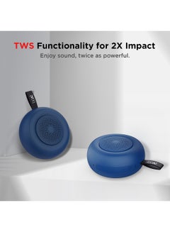 boAt Stone 135 Portable Wireless Speaker With 5W RMS Immersive Sound,IPX4 Water Resistance, True Wireless Feature, Up To 11H Total Playtime, Multi-Connectivity Modes With Type C Charging Bold Blue  - Image 4