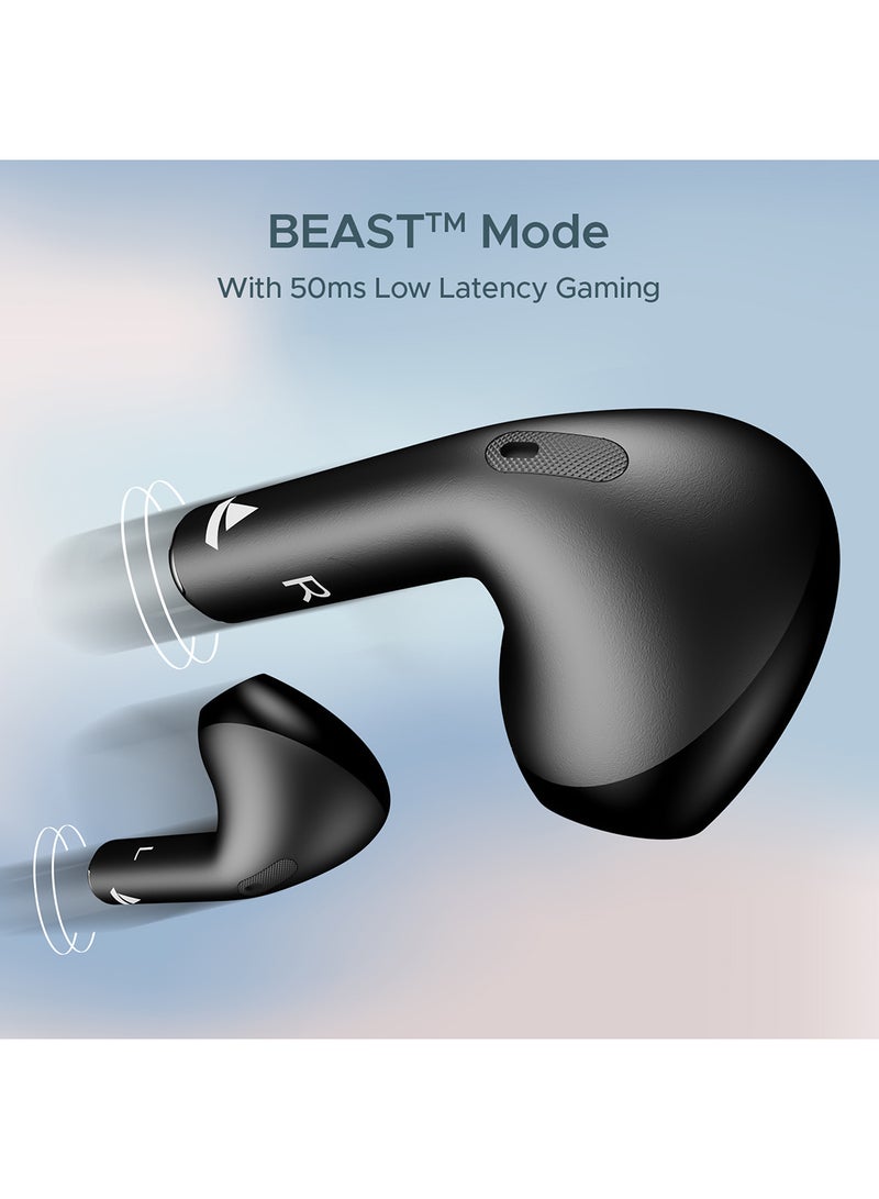 boAt - Airdopes Alpha With 35 HRS Playback, 13mm Drivers, Dual Mics ENx & Beast Mode Jet Black - Image 1