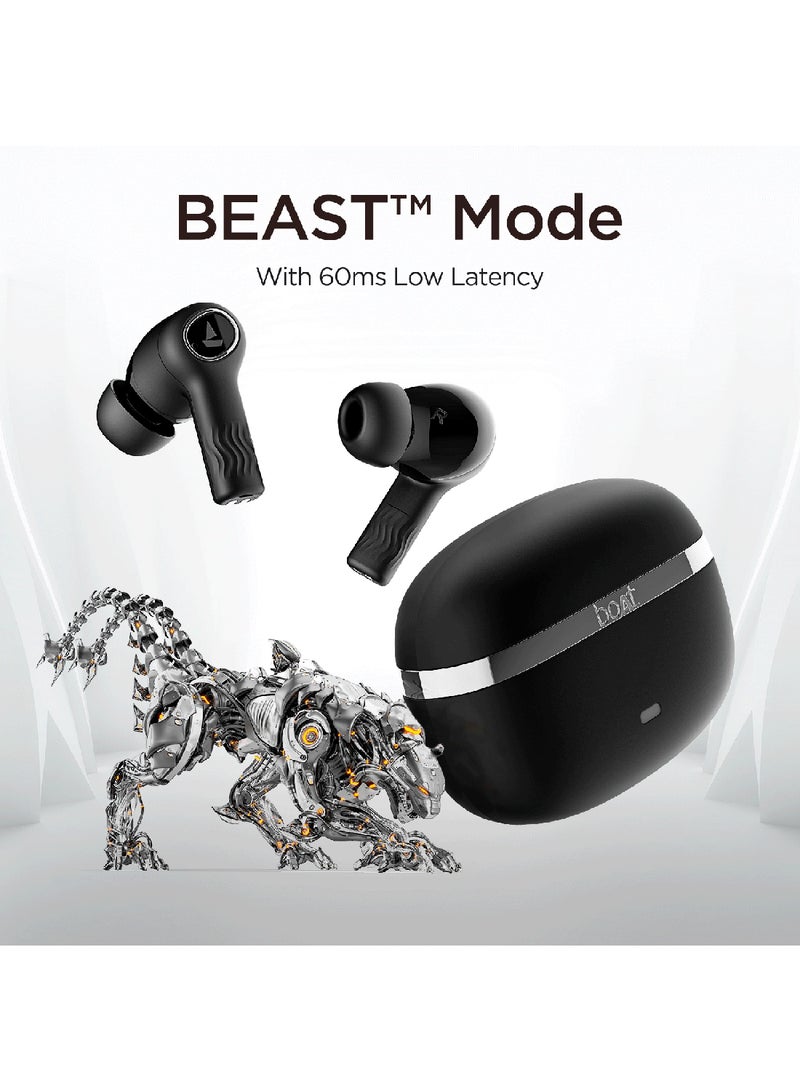 boAt Nirvana Ion TWS Earbuds With 120 HRS Playback(24hrs/Charge), Crystal Bionic Sound With Dual EQ Modes, Quad Mics ENx Technology, Low Latency(60ms), In Ear Detection Charcoal Black - Image 5